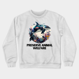 Preserve animal welfare Crewneck Sweatshirt